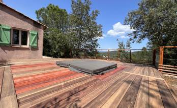 Aménagement terrasse bois exotique 83