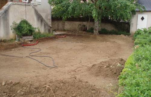 Décaissement du sol et préparation