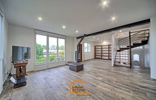 rénovation salon lumineux à Amancy