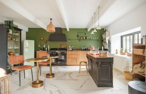 Surélévation d'une maison de 1900 pour créer une cuisine ouverte à Saint-Sébastien-sur-Loire-cuisine