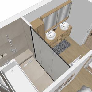 salle de bains japonisante architecte Seine-et-Marne