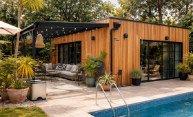 bardage en bois extérieur