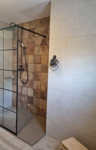 Mur chauffant carrelé