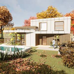 Maison écologique bois contemporaine Construction neuve à Aix-en-Provence - Morgane Ohanian - La Maison Des Architectes