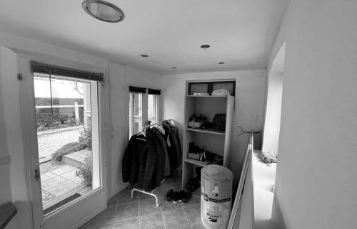 Petite pièce attenante au salon avant travaux (Merville 14810)