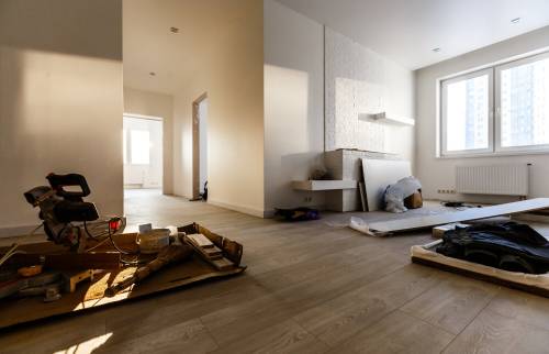 Sol pendant les travaux