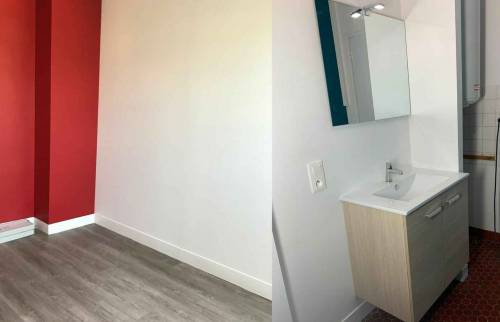 chambre et salle de bain 