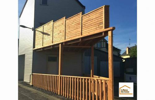 Création d'une terrasse à Saint Pair Sur Mer (50380).