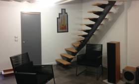 Escalier à limon central Bourg la Reine