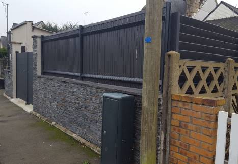 Installation de clôture en aluminium thermolaqué - Roubaix 59100