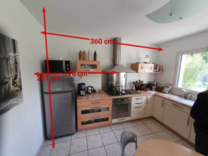 Prise de mesure pour rénovation cuisine à Bruz - Étape 2