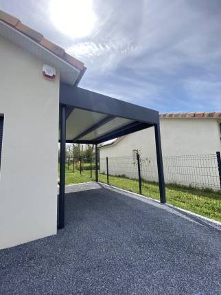 Aménagement d'un carport en acier - Montauban 82000