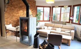 Rénovation Salon poele à bois Essonne