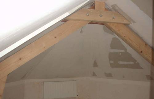 Pendant les travaux d'isolation pose plaque de platre