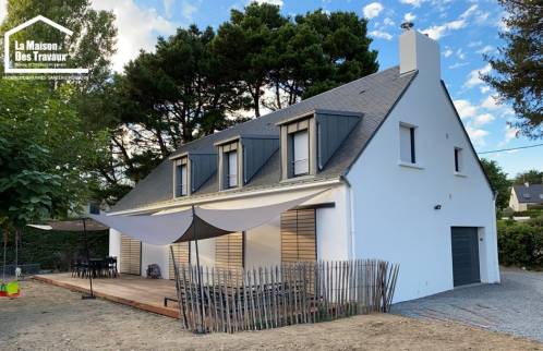 Rénovation totale avec extension d’une maison secondaire à Sarzeau dans la presqu’île de Rhuys 56370