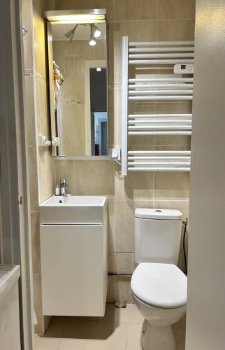 salle d'eau avant renovation studio étudiant