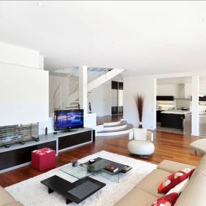 Construction maison d'architecte contemporaine - Salon