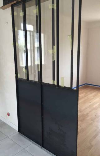 Porte verrière - Rénovation maison à Saint Sébastien