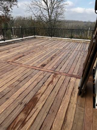 Terrasse après