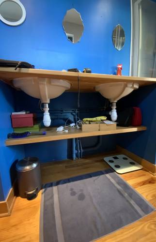 Meuble vasques avant