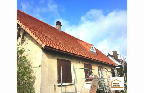 Réfection d'une toiture à Jullouville (50610).