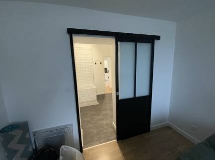 Porte verrière entre chambre et salle de bain Arras