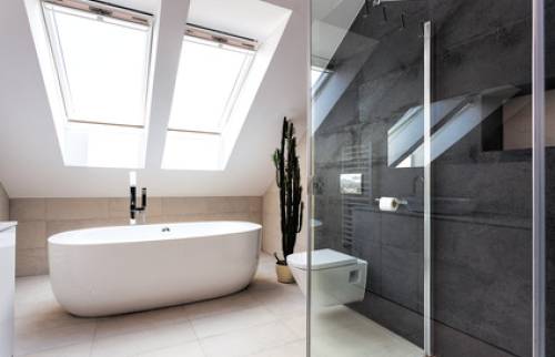 salle de bain sous combles à Poitiers