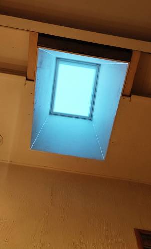 Nouveau puits de lumière après rénovation de toiture - Chazey-sur-Ain 01