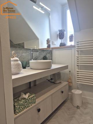 Rénovation - nouvel agencement d'une salle de bain à Dinard