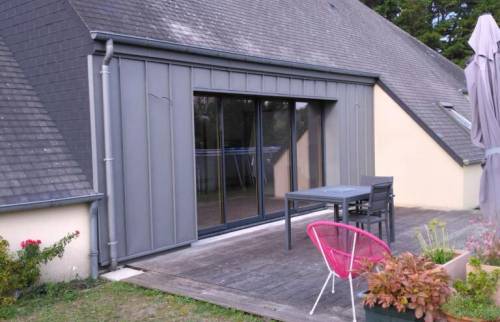 Rénovation d'une façade sur Monthuchon 50200