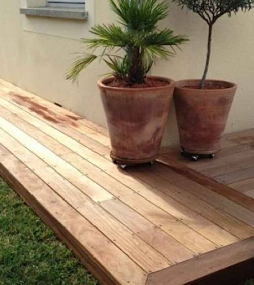 Création d'une allée en bois à St Pair Sur Mer (50380)