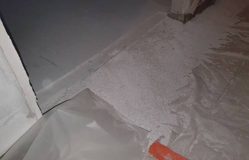 Travaux en cours pour l'aménagement des combles 1