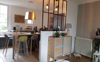 rénovation d'une cuisine avec pose d'une verrière