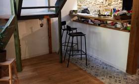 Création d’un escalier métal bois sur mezzanine à Vertou (44)