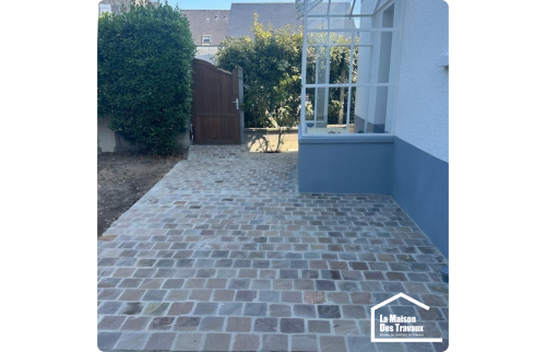 Création d'une terrasse en dalle 