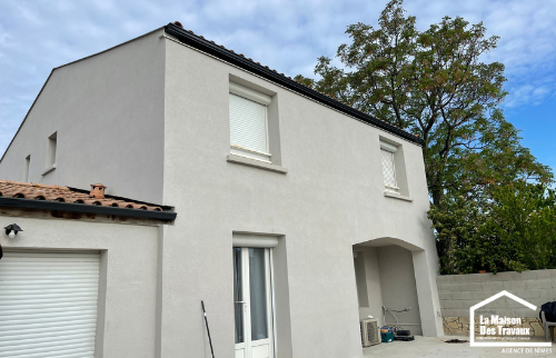 résultat pose de gouttières alu