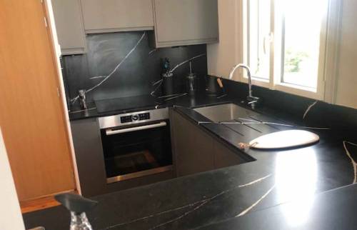 Rénover la cuisine d'un appartement à Trouville