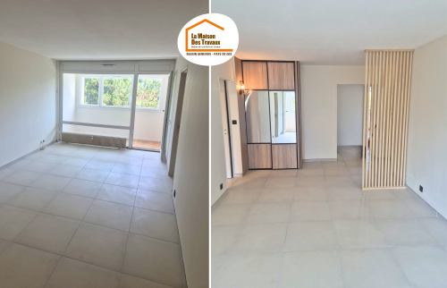 La Maison des Travaux Pays de Gex, rénovation appartement Ferney-Voltaire, rénovation intérieure Pays de Gex, artisan rénovation Ferney-Voltaire, courtier en travaux Pays de Gex
