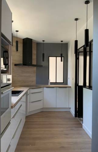 rénovation d'une cuisine dans une maison