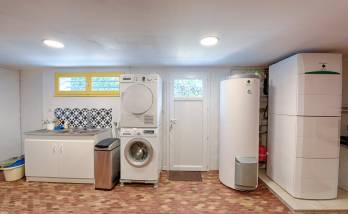 Rénovation sous-sol aménagement buanderie étanchéité et carrelage sol - Crécy-la-Chapelle - 77580 - 