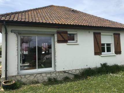 Création d'une baie vitrée coulissante (Colleville-Montgomery 14880)