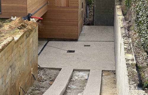 Création d'une dalle de garage à Verrières Le Buisson (91)