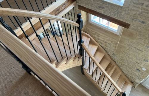 L'escalier vue de l'étage