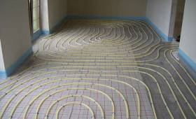 Isolant et trame du plancher chauffant