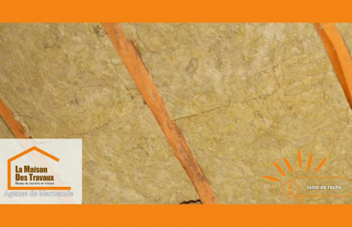 Isolation des combles à Nérac avec laine de roche pour une excellente résistance thermique et acoustique.