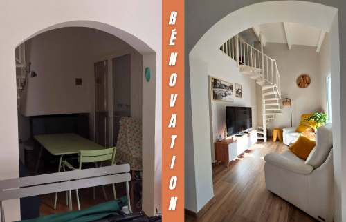 Rénovation du salon et changement de des ouvertures