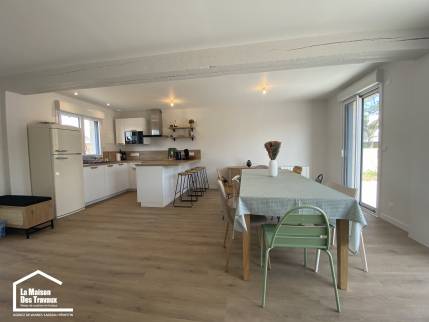 Rénovation totale de maison salon et cuisine à Damgan