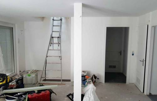 Réalisation d'un Escalier double - Lyon / Villeurbanne - Finitions