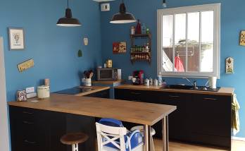 Après travaux : cuisine moderne à l'accent industriel