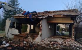 Travaux de démolition d’une maison